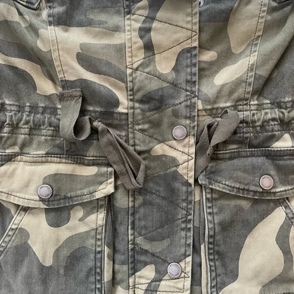 Hollister Green Utility Jacket Military-Inspired Style